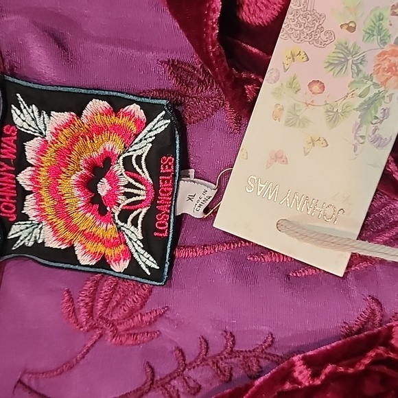 NWT JOHNNY WAS VELVET DRESS SIZE XL - Picture 6 of 10